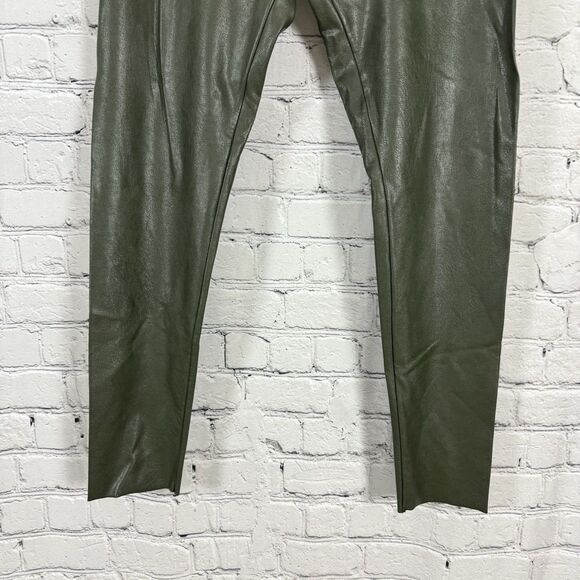 Commando Perfect Control Faux Leather Legging in Pine Green XL - Picture 6 of 8